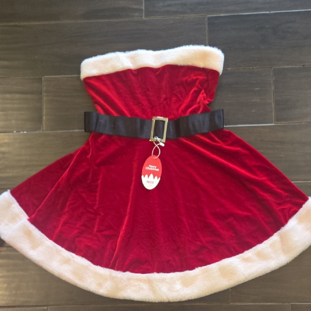RSLOVE Merry Chhristmas Santa Dress Sz S NWT